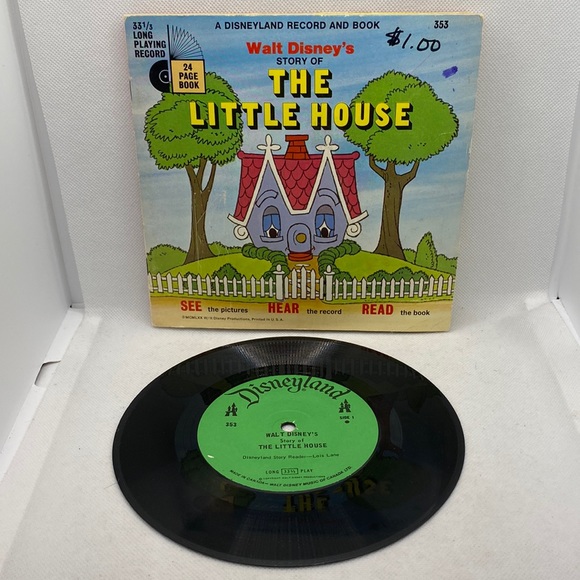 1970 Walt Disney’s Story of The Little House Book & Record #353 - Picture 1 of 15